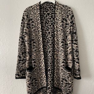 Black & Cheetah Cardigan